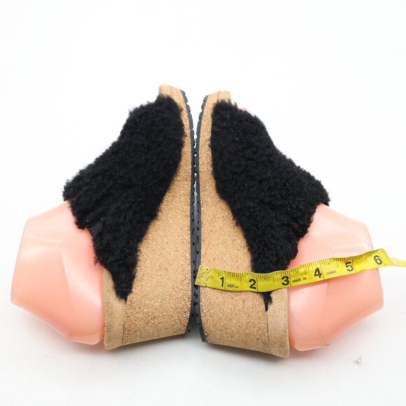 Birkenstock Papillio Namica Teddy Women's EU Size 36 Black Wedge Shearling Upper - Picture 6 of 9